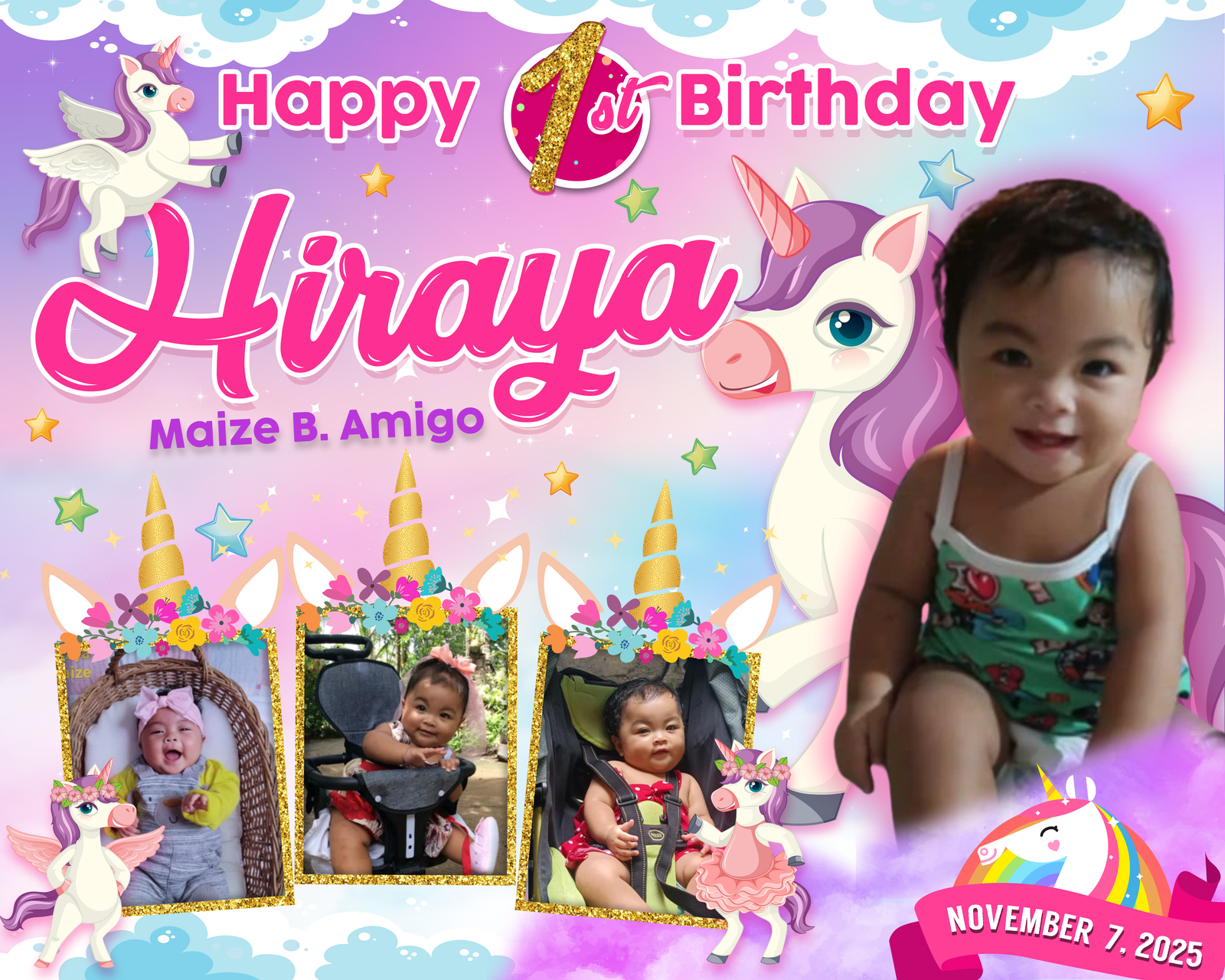 Hiraya 1st Birthday Tarpaulin