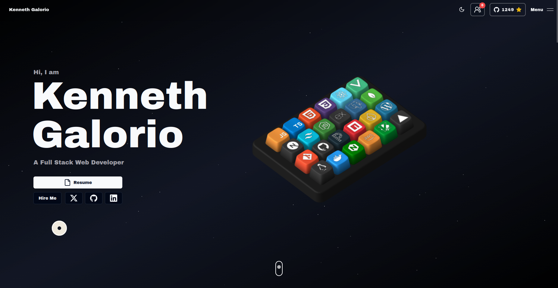 3D Interactive Portfolio